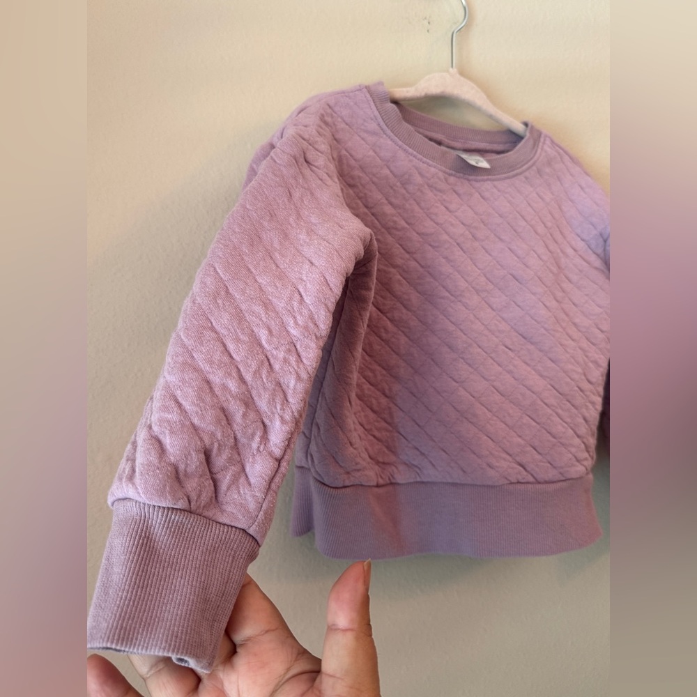 Carter's Light Purple Quilted Girls Sweater - Picture 5 of 6